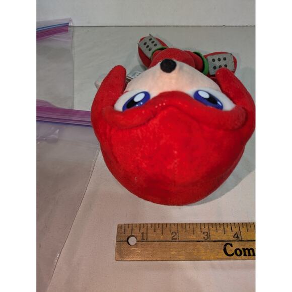 Vintage? Sonic The Hedgehog Knuckles Stuffed Plush ST 10 Inch‎ Rare Sega Echidna - Picture 6 of 7